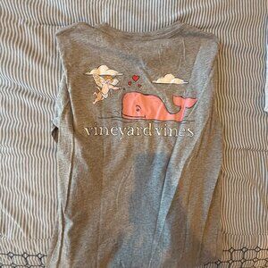 VINEYARD VINES VALENTINE'S DAY LONG SLEEVE T-SHIRT, SIZE SMALL